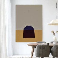 Sale Urban Cotton Wandkleed Geen Paars in maat en frame naar keuze