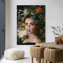 New Urban Cotton Wandkleed Gifts Of Nature in maat en frame naar keuze