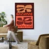 Best Urban Cotton Wandkleed Groovy Neutral in maat en frame naar keuze