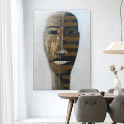 Clearance Urban Cotton Wandkleed Head 1 in maat en frame naar keuze