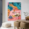 Online Urban Cotton Wandkleed Ice Creams in maat en frame naar keuze