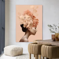 Outlet Urban Cotton Wandkleed Leave Crown in maat en frame naar keuze