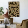 Hot Urban Cotton Wandkleed No Space in maat en frame naar keuze