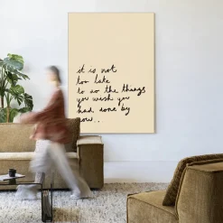 Best Urban Cotton Wandkleed Not Too Late in maat en frame naar keuze