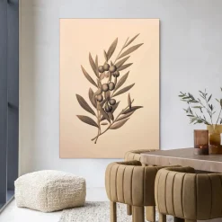 Online Urban Cotton Wandkleed Oliva in maat en frame naar keuze