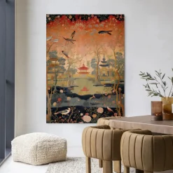 Urban Cotton Wandkleed Oriental Night in maat en frame naar keuze