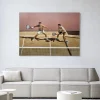 New Urban Cotton Wandkleed Padel Court in maat en frame naar keuze