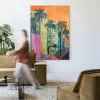 Discount Urban Cotton Wandkleed Palm Street in maat en frame naar keuze