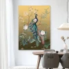 Discount Urban Cotton Wandkleed Peacock in maat en frame naar keuze