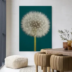 New Urban Cotton Wandkleed Pluizige Paardenbloem in maat en frame naar keuze