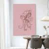 Hot Urban Cotton Wandkleed Polypus in maat en frame naar keuze