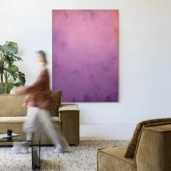 Discount Urban Cotton Wandkleed Purple in maat en frame naar keuze