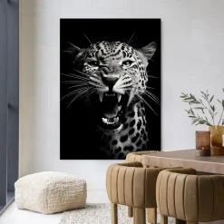Hot Urban Cotton Wandkleed Rawr Cheetah in maat en frame naar keuze