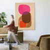 Outlet Urban Cotton Wandkleed Rosy Echo in maat en frame naar keuze