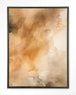 Hot Urban Cotton Wandkleed Rusty Clouds in maat en frame naar keuze