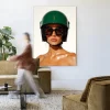Sale Urban Cotton Wandkleed Saint Laurent Helmet in maat en frame naar keuze