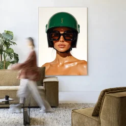 Sale Urban Cotton Wandkleed Saint Laurent Helmet in maat en frame naar keuze