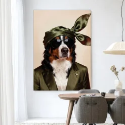 Urban Cotton Wandkleed Sam in maat en frame naar keuze