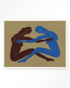 Clearance Urban Cotton Wandkleed Serene Embrace in maat en frame naar keuze