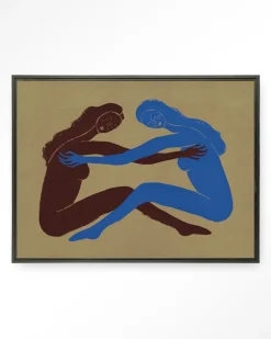Clearance Urban Cotton Wandkleed Serene Embrace in maat en frame naar keuze