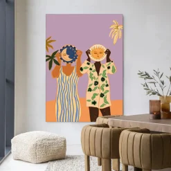 Best Urban Cotton Wandkleed Sun & Moon in maat en frame naar keuze