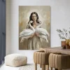 Discount Urban Cotton Wandkleed Swan Children in maat en frame naar keuze