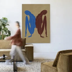 Urban Cotton Wandkleed Sync Motion in maat en frame naar keuze