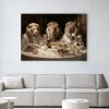 Clearance Urban Cotton Wandkleed The Gentlelions Club in maat en frame naar keuze