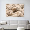 Urban Cotton Wandkleed The Herd in maat en frame naar keuze