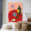 New Urban Cotton Wandkleed Tinto Evening in maat en frame naar keuze