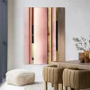 New Urban Cotton Wandkleed Vertical Rose in maat en frame naar keuze