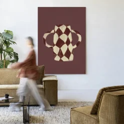 Urban Cotton Wandkleed Vivid Vase 07 in maat en frame naar keuze