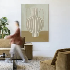 Discount Urban Cotton Wandkleed Vivid Vase 04 in maat en frame naar keuze