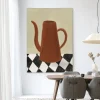 Urban Cotton Wandkleed Vivid Vase 02 in maat en frame naar keuze