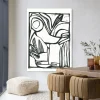 Urban Cotton Wandkleed Vogel in maat en frame naar keuze