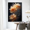 Clearance Urban Cotton Wandkleed Waterflower Dark in maat en frame naar keuze