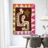Hot Urban Cotton Wandkleed Wave in maat en frame naar keuze