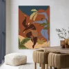 Online Urban Cotton Wandkleed Wild Rhythm in maat en frame naar keuze