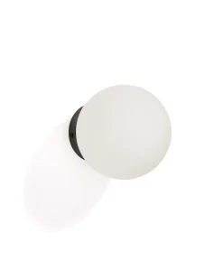 Kave Home Wandlamp Brisia Glas en metaal, kleur Zwart
