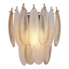 Discount Richmond Interiors Wandlamp Chloe Glas, kleur Brass Antique