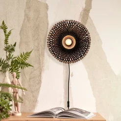 Online GOOD&MOJO Wandlamp Kalimantan Bamboe, kleur Zwart/Naturel