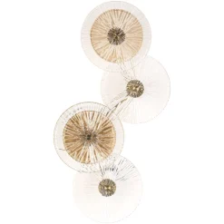 Clearance Richmond Interiors Wandlamp Linzi 4-lamps, kleur Brushed gold