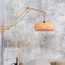 New GOOD&MOJO Wandlamp Palawan Ø40cm, Bamboe Naturel