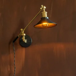Online Dutchbone Wandlamp Penelope kleur Zwart