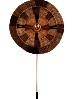 Outlet GOOD&MOJO Wandlamp Serengeti Jute, 45cm, kleur Naturel/Bruin