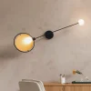 Online Zuiver Wandlamp Sirius 125cm breed, kleur Zwart/Goud