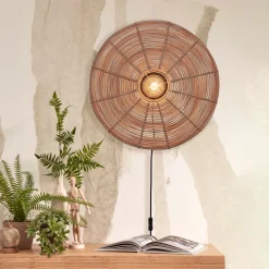 Best GOOD&MOJO Wandlamp Tanami Rotan, 55cm Naturel