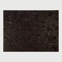 Hot Ethnicraft Wandpaneel Bricks Teakhout, 90 x 120cm