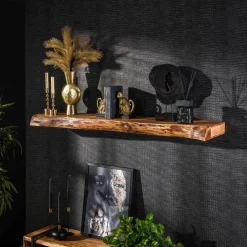 Clearance LifestyleFurn Wandplank Mac Acaciahout Massief acacia naturel