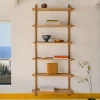 Outlet Kave Home Wandrek Sitra Eikenhout, 202cm hoog